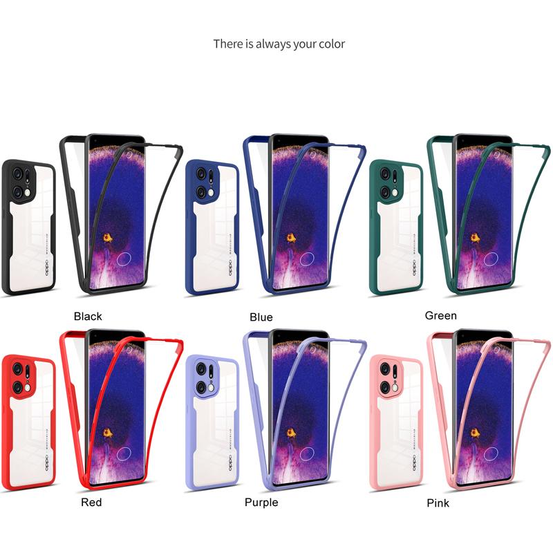 Полный защитный чехол на 360 градусов для Realme C30 C21S C21 9i OPPO Reno7 Find X5 A55 4G/A54S/A16S/F19/A95 4G/A74 4G Защитный чехол для объектива