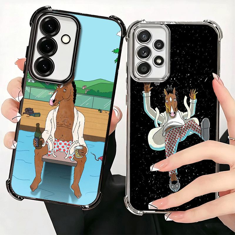 B-BoJack H-Horseman Смешной Чехол с Покрытием для Телефона Для Samsung A17 A07 A37 A57 A16 A56 A15 A55 A14 A54 A13 A53 A26 A36 A25 A35 A24 A34