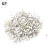 1440Pcs Glitter DIY 3D Flat Nail Art Rhinestone Sequins Decoration Manicure Tips