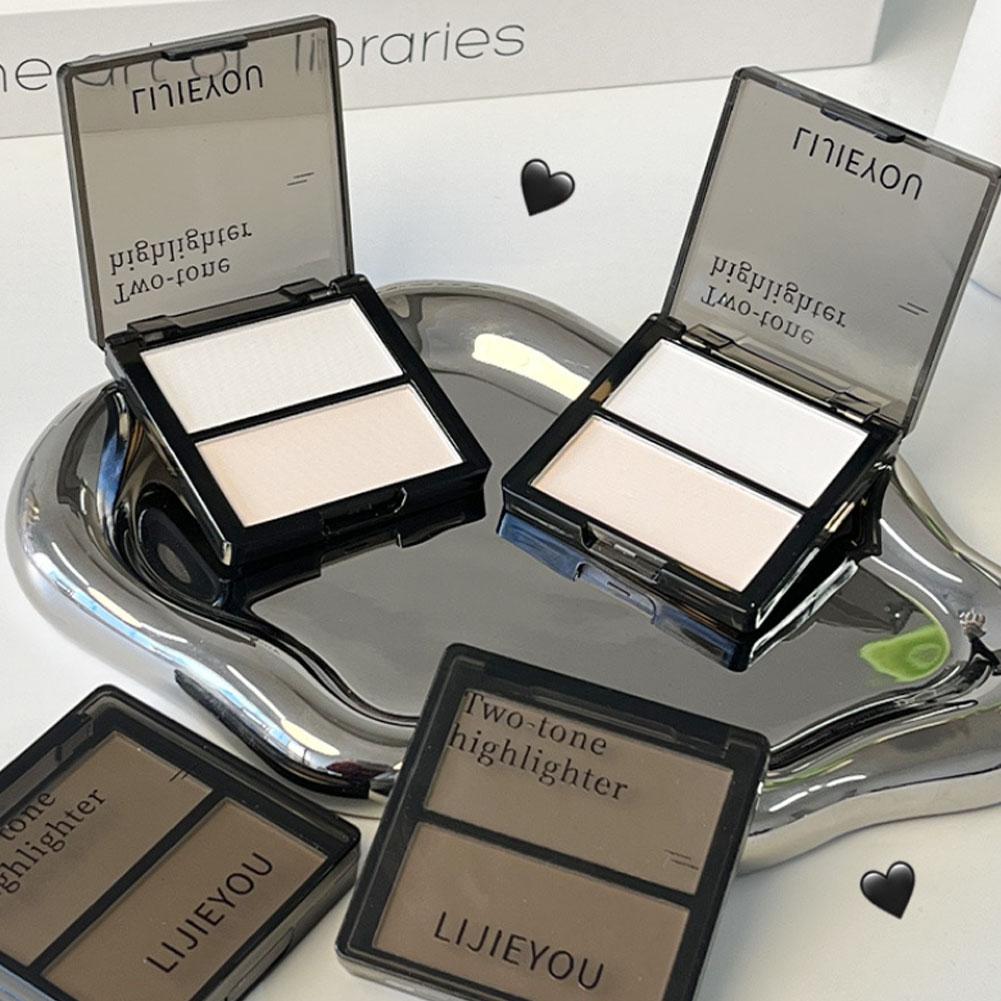 Матовая палетка хайлайтеров двойной комбинации для осветления и контуринга носа, все-в-одном, хайлайтер G1H5