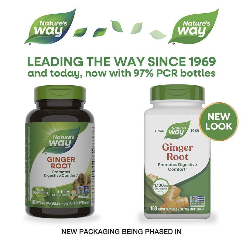 Ginger Root, 180 Vegan Capsules (550 mg per Capsule)