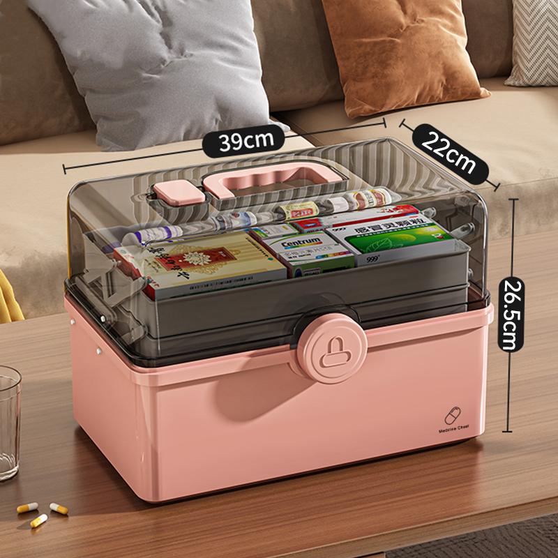 Аптечка Бытовая Медицинская коробка большой вместимости Стоячая коробка для лекарств Для семейного общежития Необходимо многослойное хранение мусора