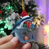 Marine Animal Christmas Shark Pendant Acrylic Christmas Tree Decoration  Party