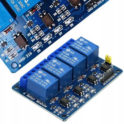 Rosfix 4-канальный модуль реле 5 В – Совместим с Arduino | Оптическая изоляция | Размеры 72 x 50 x 19 мм