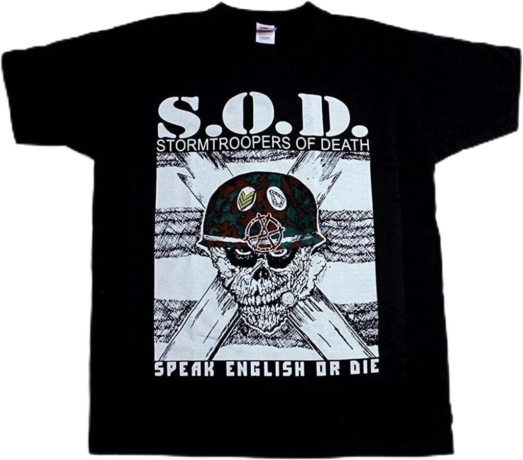 Men's S.O.D. Sod Stormtroopers of Death Sod Short Sleeve T Shirt Black