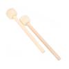 Wood Handle Drumsticks Drum Mallet Stick with Felt Head Drum Mallets Percussion Stick for Marchings Band Snare Drum