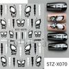 New nail art stickers ins Halloween glitter French love spider web black blood drop nail stickers
