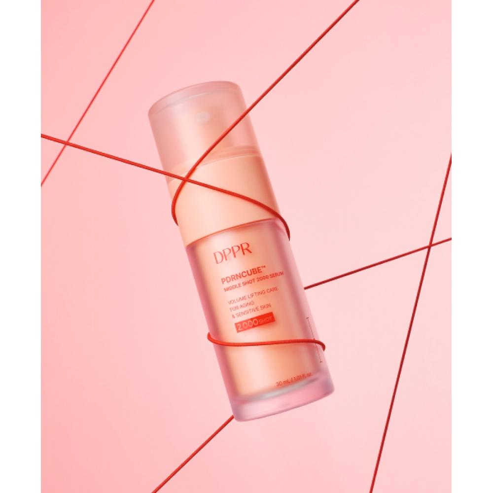 Dppr [elastic Charging Set] Pdrn Cube Middle Shot 2000 Serum 30ml + Cream 50ml