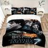 3 шт. Постельное белье с дизайном «Гарри Поттер и Дары Смерти. Часть 2» - Включает 1 пододеяльник и 2 наволочки, Удобное постельное белье