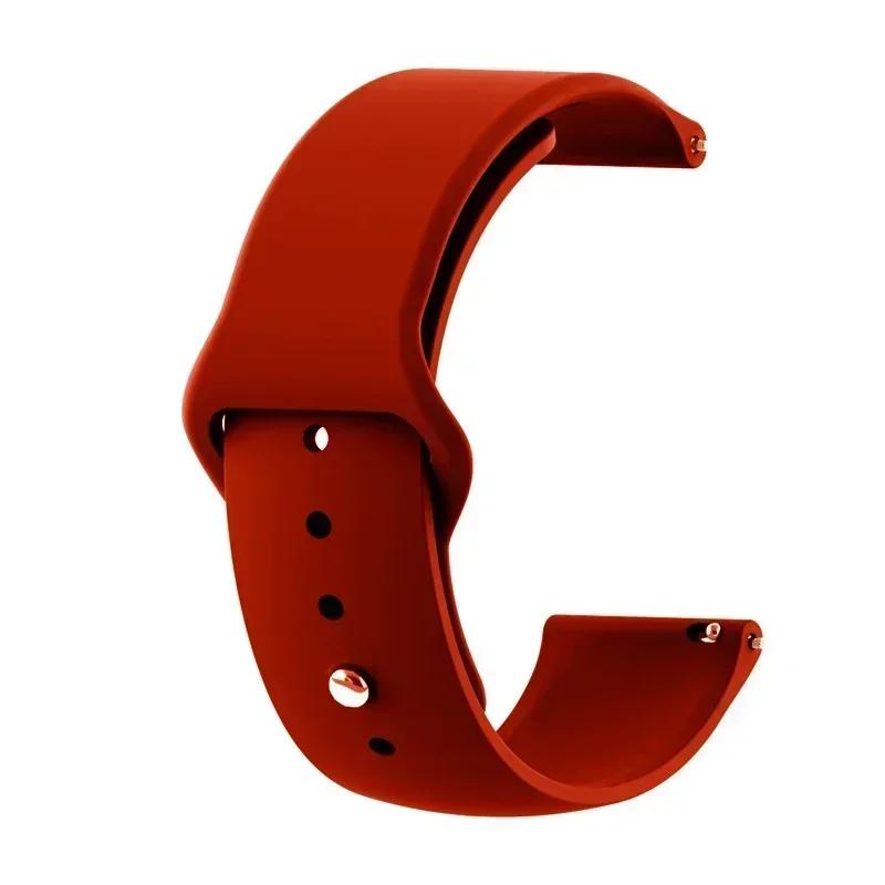 Силиконовый ремешок для часов 22 мм 20 мм для TicWatch Pro 3 Ultra E3 E2 S2 Pro X GTW 2025 Тип ремешка Браслеты для смарт-часов Женские Мужские Correa