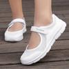2024 новые уличные туфли легкие и удобные сандалии свободные повседневные спортивные прогулочные туфли женские полые плоские подошвы дышащие белые туфли