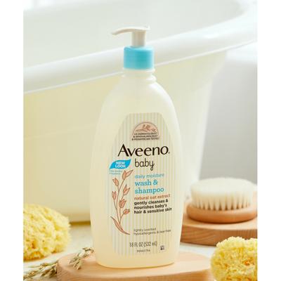 Aveeno Baby Ежедневный увлажняющий шампунь для умывания 532 мл