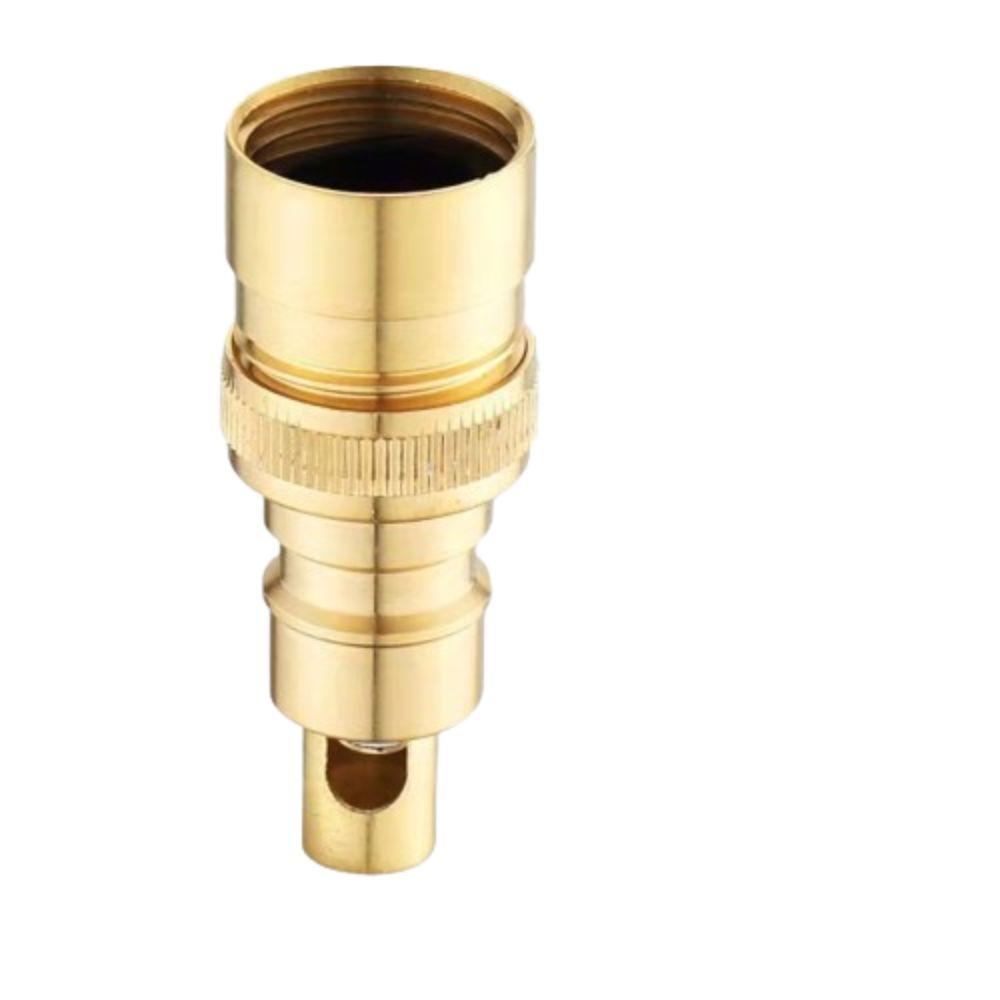 Copper Automatic Water Stop Nozzle Screw Joint Anti-fall Off Washing Machine Faucet Adapter Quick Opening Electroplate
