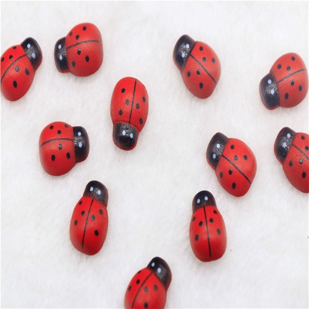 5pcs DIY Resin Ladybug Handmade Ladybug Miniatures DIY Jewelry Memorial Gift
