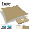 Песочный теневой парус УФ-защита Водонепроницаемый садовый навес Ткань от солнца Кемпинговая беседка Для улицы Заднего двора Навесы для бассейна Укрытия от солнца