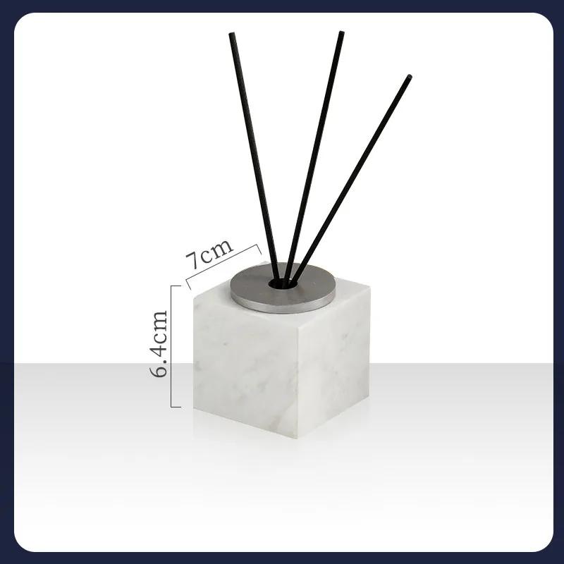 Marble Aromatherapy Bottle High End Hotel Room Bathroom Perfume Container Bottle Bathroom Decoration Aroma Diffuser Bottle