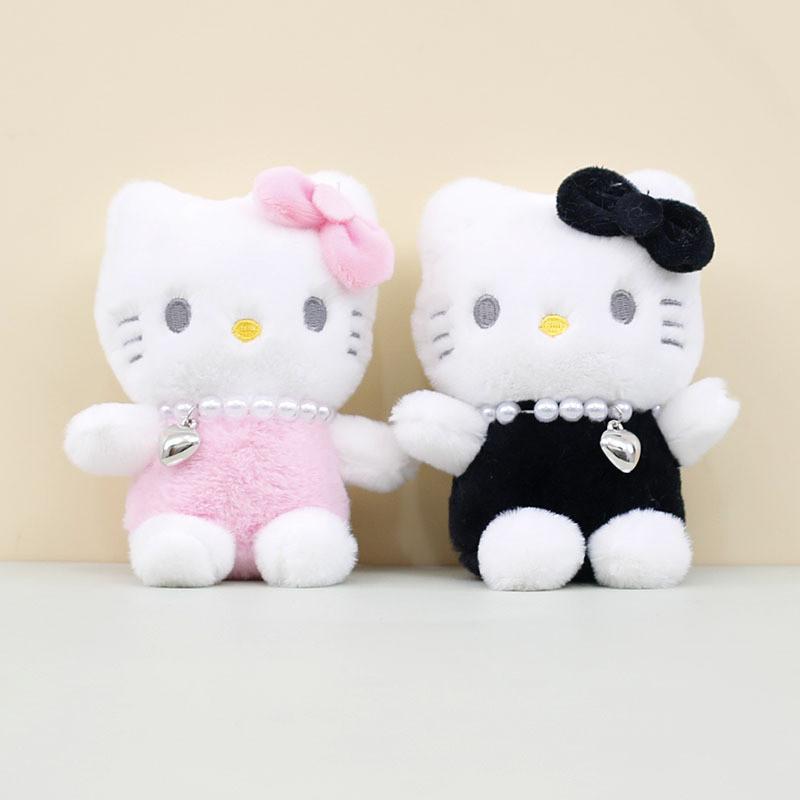 Очаровательный плюшевый брелок Hello Kitty 13 см, милый аксессуар-кошка для рюкзака, для девочек