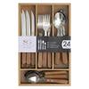 24-piece Cutlery Set "Cadence" + Cutlery Tray Secret De Gourmet