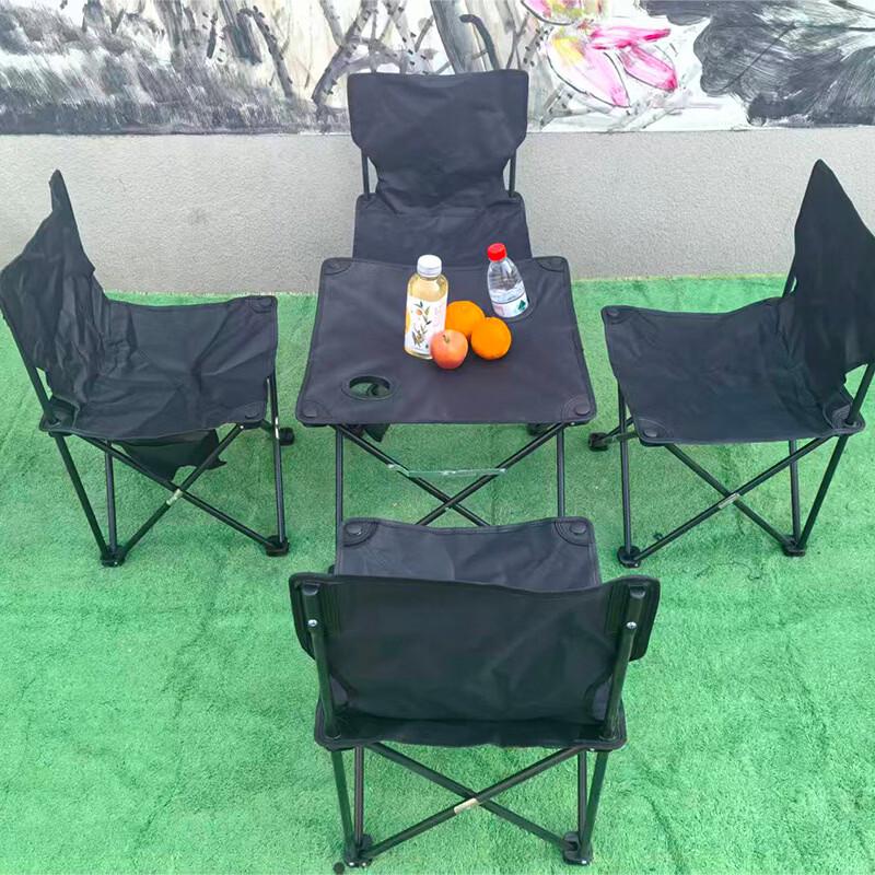 Brangdy Oxford Cloth Camping Folding Table and Chair Set