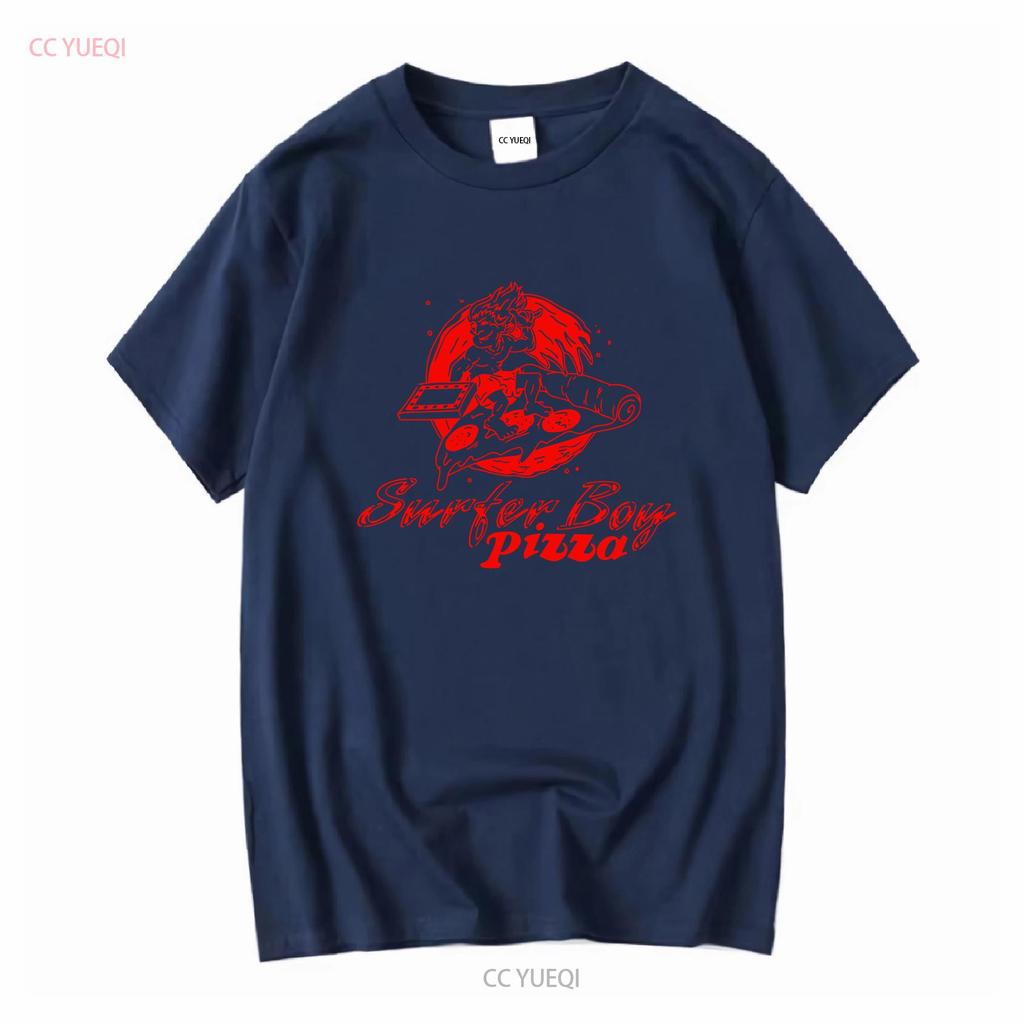 Ретро футболка, 100% хлопок, 80-е, Stranger Surfer Boy Pizza Things, длинные или короткие рукава, винтажная, мягкая, мужская, стильная, унисекс.
