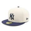 Кепка New Era 59FIFTY MLB NY 7 5950 NEYYAN STO NVY Двухцветная Камень/Темно-синий 3/4 GORE-TEX