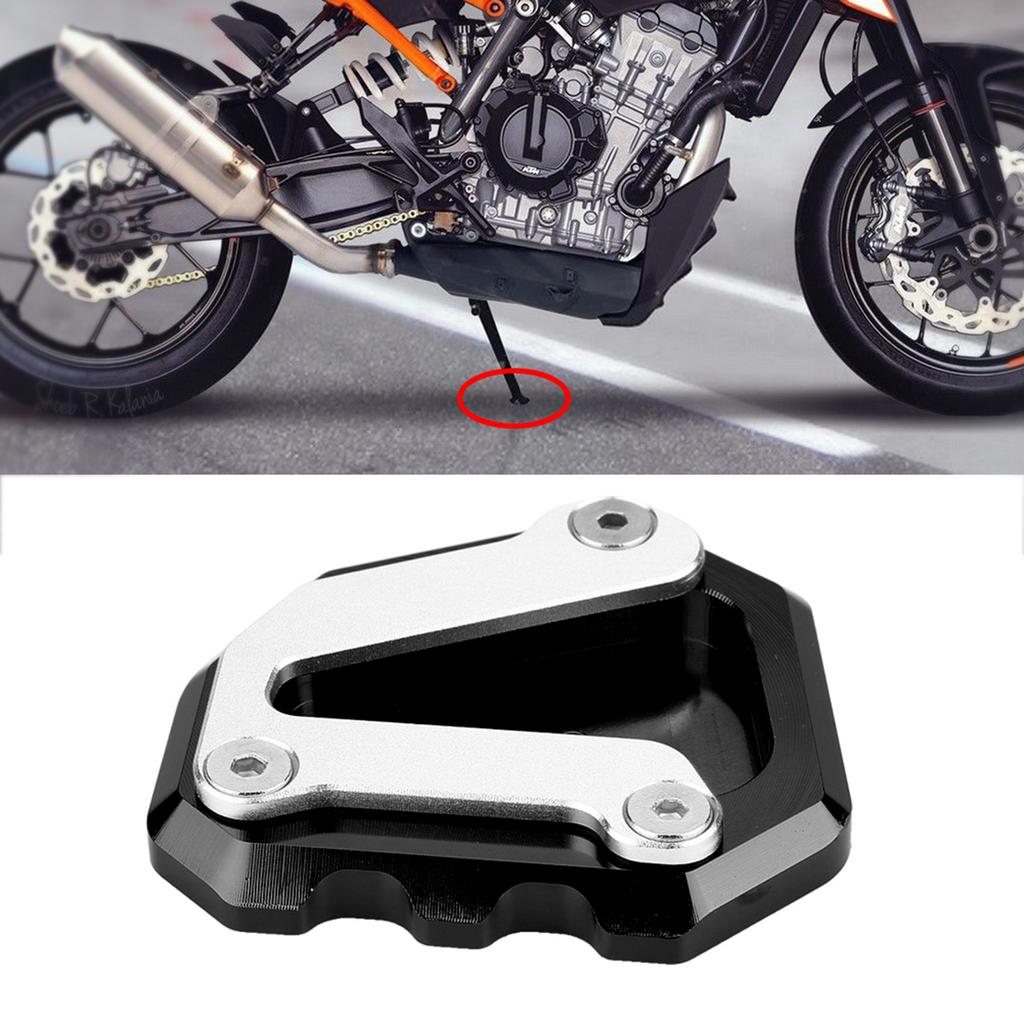 Мотоциклетная ЧПУ Боковая подножка Удлинитель площадки для подножки Увеличитель для 790 на 2018?2019 Черный