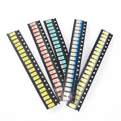 100 шт., комплект светодиодов, 5730 SMD, светодиодные бусины, светодиод, красный, желтый, зеленый, синий, белый, 5 цветов, набор электроники «сделай сам»