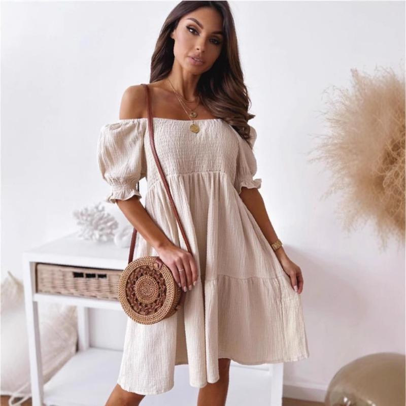 Женские летние длинные платья с открытой спиной на одно плечо