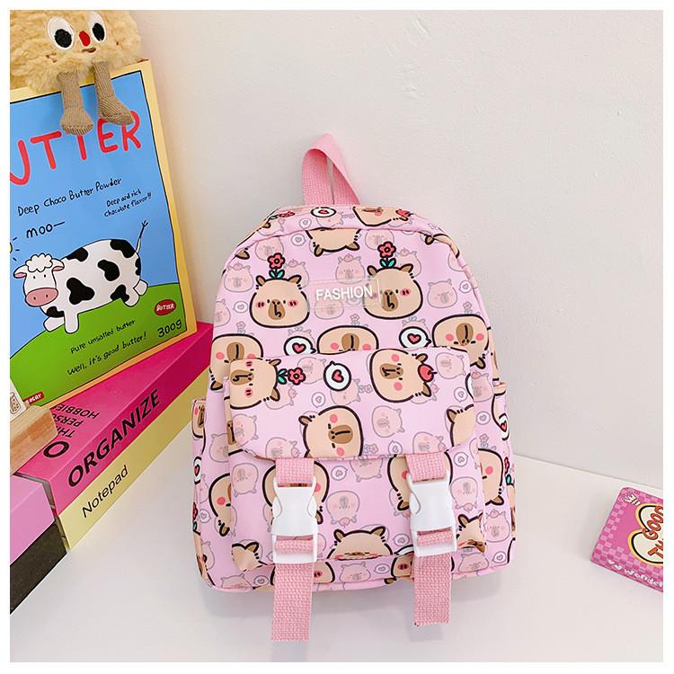 Детский причудливый рюкзак с капибарой для дошкольников, удобно разработанное легкое решение для переноски