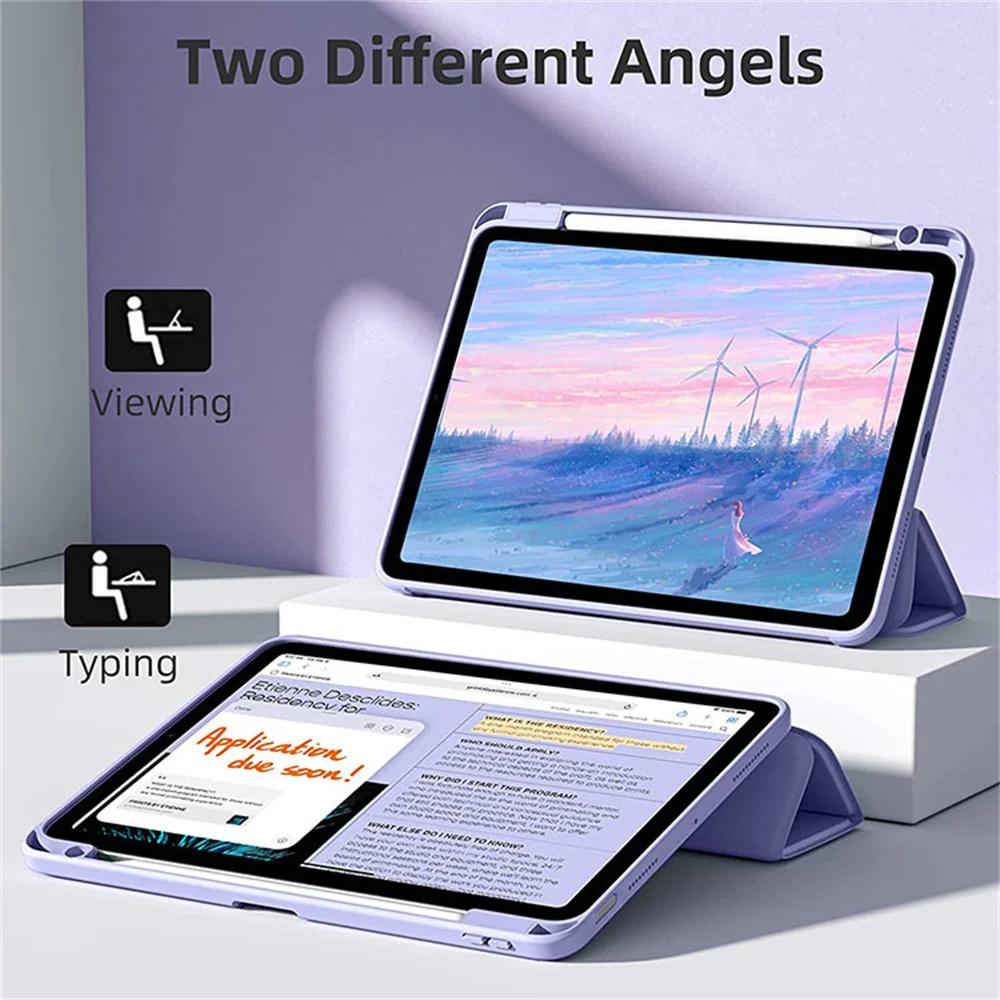 Модный чехол для iPad 11-го поколения A16 Чехол для iPad Air 11 13 M3 M2 10-го 10.9 A2696 A2757 A2777 с отсеком для стилуса