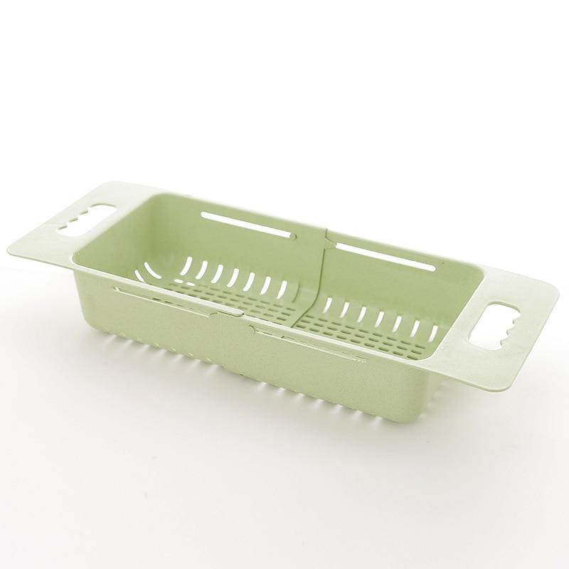 Новая регулируемая сушилка для посуды, сливная корзина для раковины, пластиковая сливная стойка для овощей и фруктов, кухонные аксессуары
