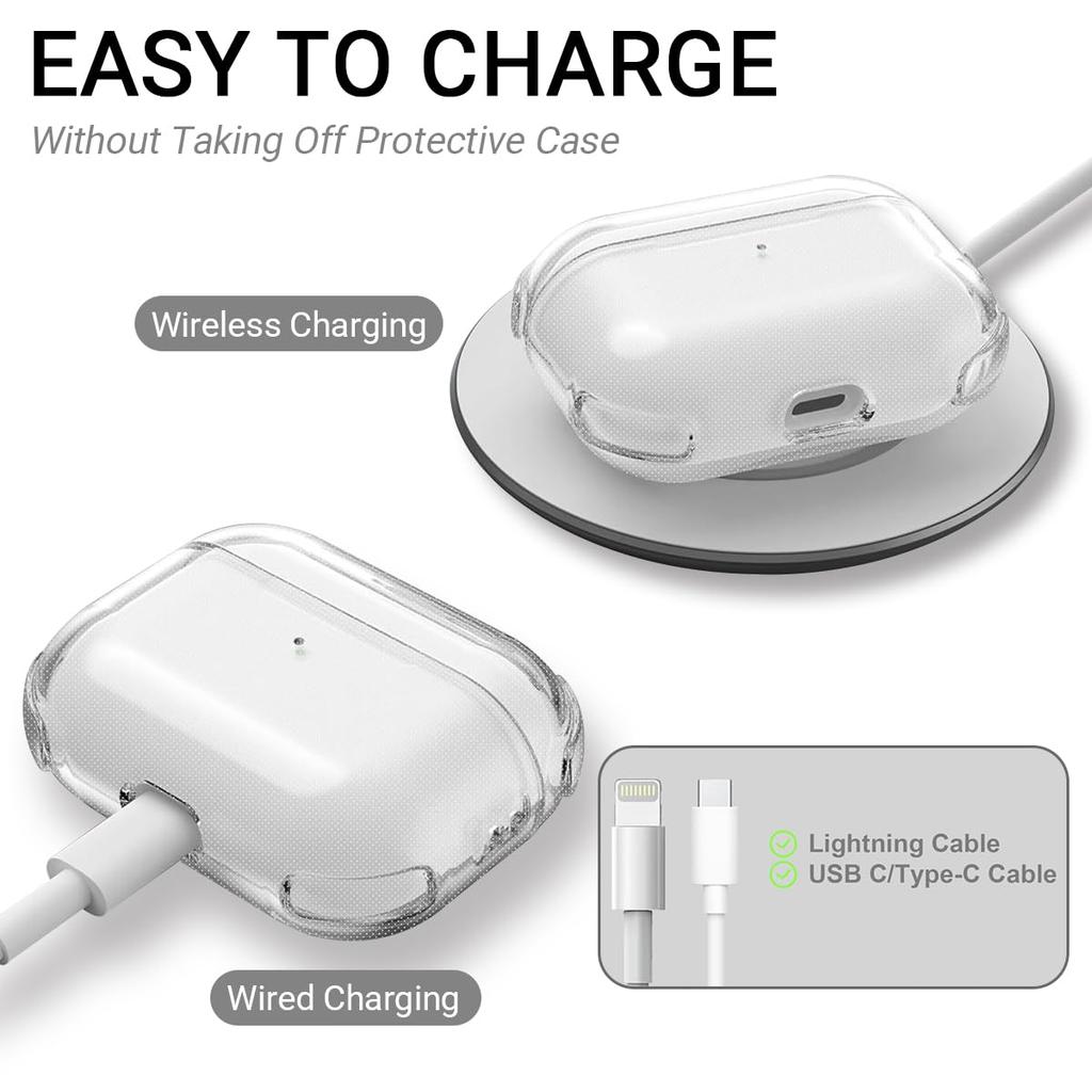 Чехол для AirPods Pro 3 2025 Прозрачный TPU Чехол для наушников Аксессуары для AirPods Pro 3 Защитный чехол для Air Pods Pro 3