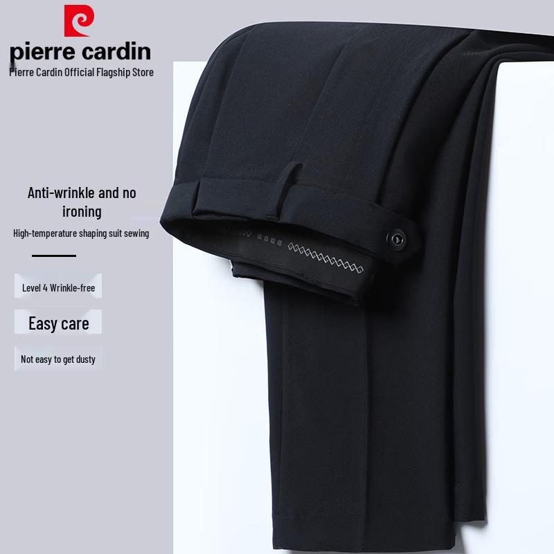 Pierre Cardin Мужские немнущиеся брюки прямого кроя