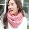 Women's Knitted Wool Snood: Winter Warm Solid Color Neck Warmer & Protector for Students and Couples
