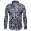 Spring Autumn European Style Men's Casual Leopard Print Long Sleeve Shirt Plus Size Shirt For Men Stylish Comfortable Fashionable Casual Wear