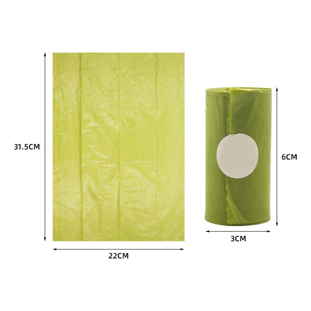 Одноразовый пакет для собачьих какашек, пакет для собачьих какашек, разлагаемый пакет для уборки(1/8/24 рулона) Принадлежности для чистки собак Простое использование