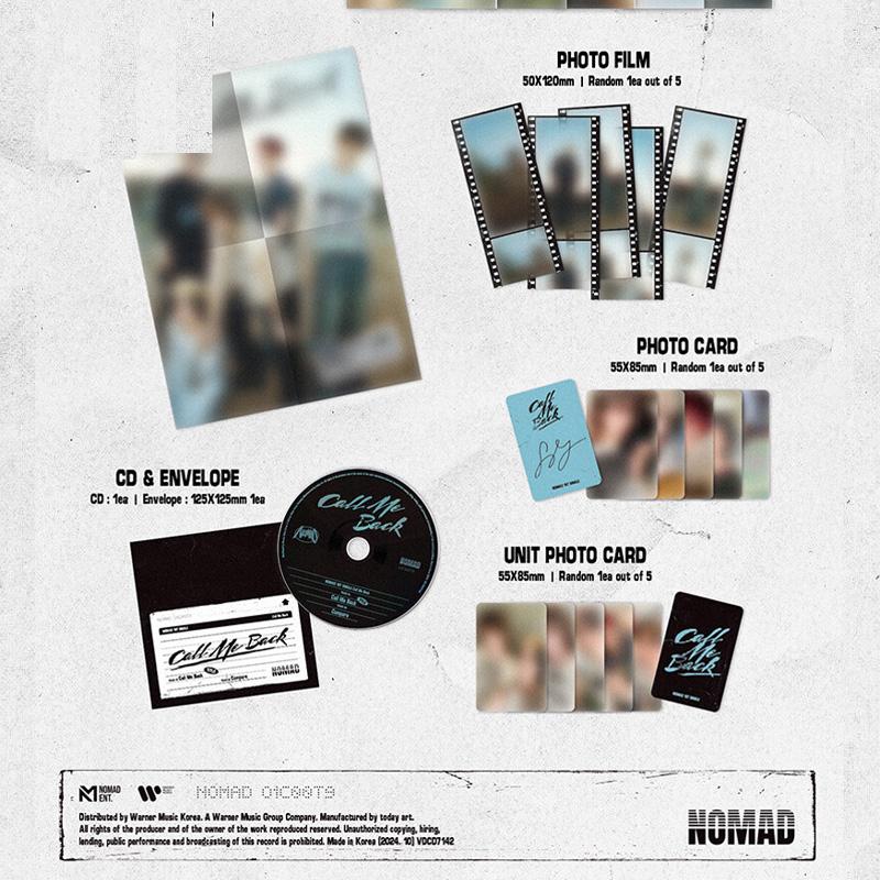 Nomad 1st Single Album Call Me Back (CD Ver.)