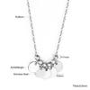 LUXUKISSKIDS сердце звезда луна кулон ожерелья крошечные подвески колье из нержавеющей стали для женщин/девочек свитер Y2K ювелирные изделия в стиле бохо ожерелья