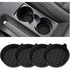 Car Cup Holder Coaster, 4PCS Silicone Non-Slip Vehicle Cup Holder ert Mat, Sift-Proof Spill Recessed Embedded in Bottle Protection Pad, Universal