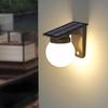 Solar Wall Lights Outdoor Adjustable Brightness Color IP65 Waterproof Solar Bulb Light for Garden Yard Gate and Pathway Lighting