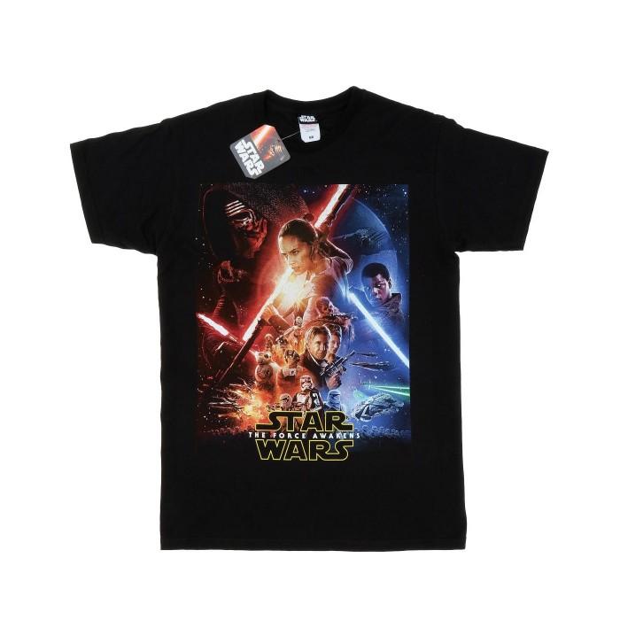 STAR WARS Mens Force Awakens Poster T-Shirt