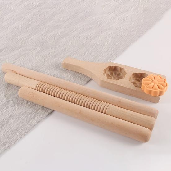 Деревянная скалка с антипригарным покрытием для теста, муки, торта, теста, кухонный инструмент для выпечки