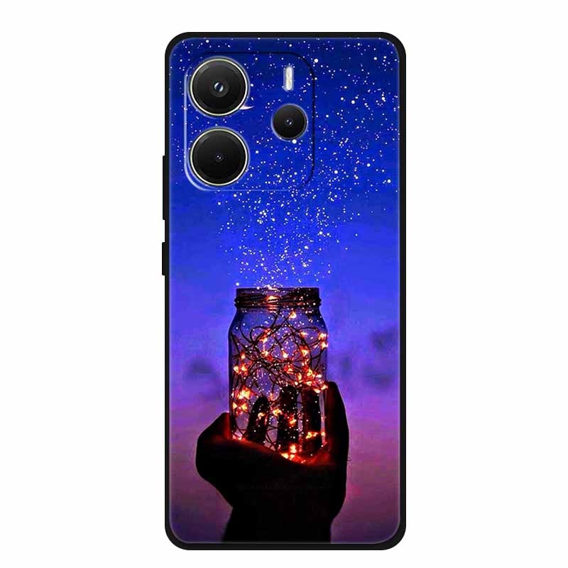 Для Xiaomi Redmi Note 14 4G Global Чехол Роскошный ТПУ Мягкий Силиконовый Чехол Чехлы для Телефона для 24117RN76G Защитный Новый Бампер Funda
