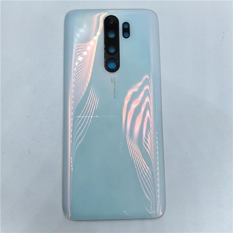 Крышка аккумулятора для Xiaomi Redmi Note 8 Pro Задняя стеклянная панель Корпус задней крышки со сменным объективом камеры + Наклейка