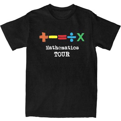 Футболка The Mathematics Tour Пляжные винтажные футболки Ed Sheeran Хлопковая хип-хоп футболка для мужчин Повседневные футболки с коротким рукавом
