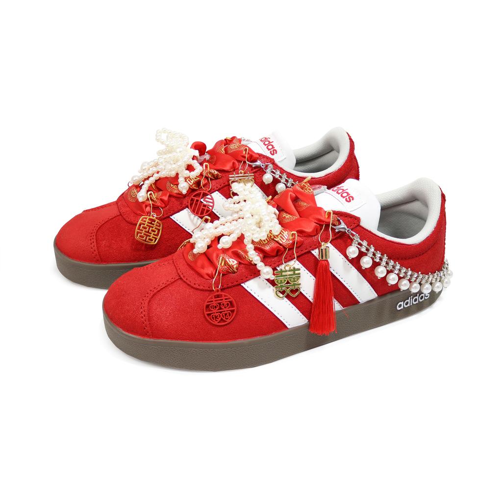 adidas Мечта за занавесом, Нескользящие низкие кеды для скейтборда, Женские, Красные HQ1802(Команда629- )