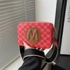 Fashion Letter Trend Printing Design Sense Small Square Bag Summer Versatile Casual Shoulder Messenger Bag Women