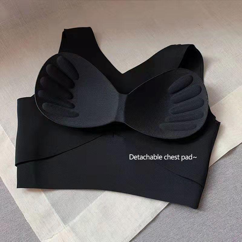 Sports Underwear Women's Correction Hunchback Shapewear No Steel Ring Fitness Bra Gather and Close Breasts Seamless Bra Cross Strap Vest Yoga Tank Top