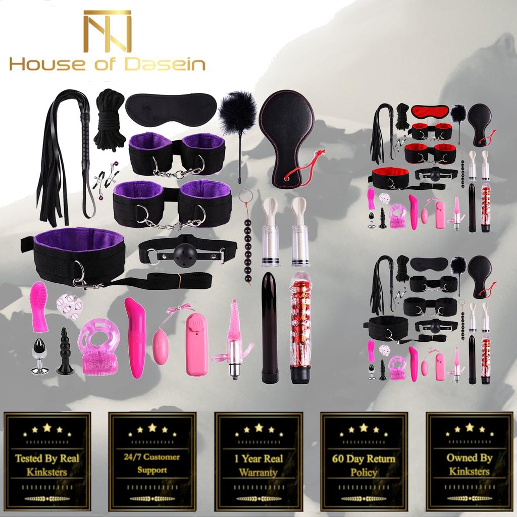 Набор секс-игрушек для начинающих с присосками для сосков, фиксаторами, игрушками для сосков и клитора