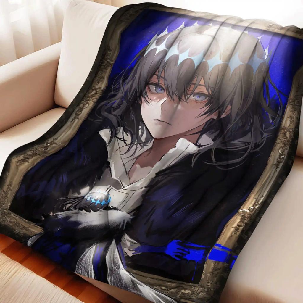 Мультяшное одеяло из фланели Fate/Grand Order Оберон Теплое Мягкое Аниме Одеяло Многофункциональное Декор Дома Универсальные Одеяла